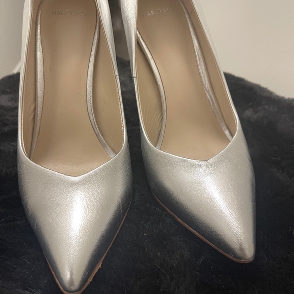 Marciano silver leather stilettos - Picture 1 of 4